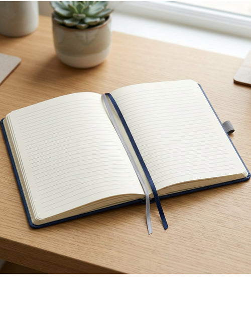 Unzvg A5 192 Page Ruled Hardcover Journal Navy - Lifestyle view