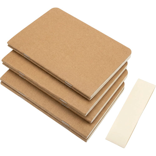 Unzvg A6 Three Pack Mixed Layout Pocket Notebooks Kraft - Product view